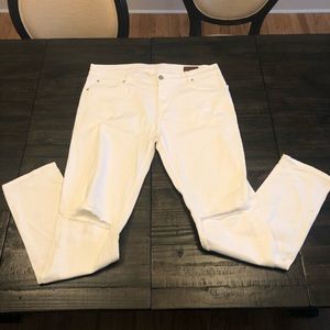 ASOS White Skinny Knee Rip Jeans - 36 x 34